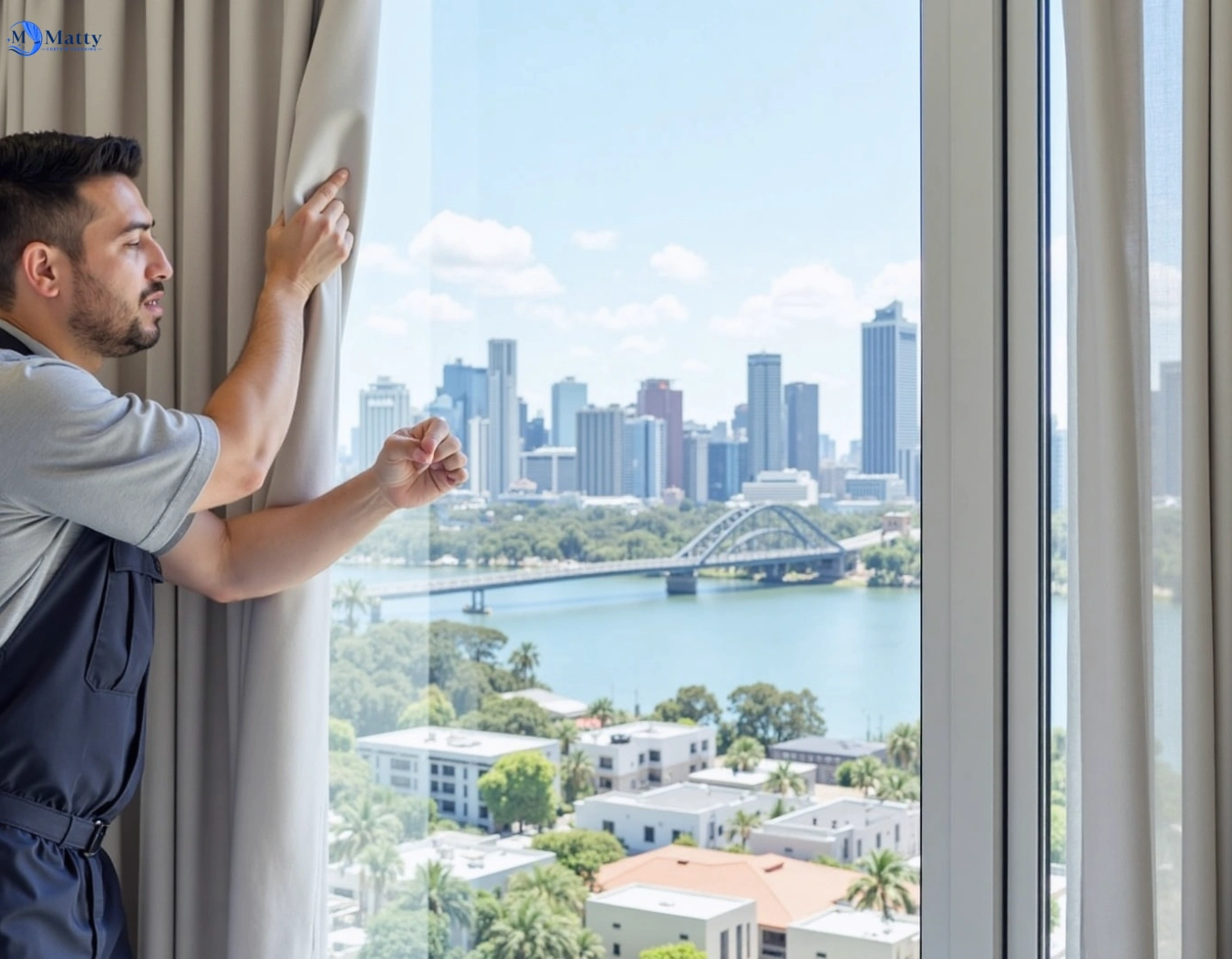 Professional curtain steam cleaning service lower-plenty-vic QLD by Matty Curtain Cleaning